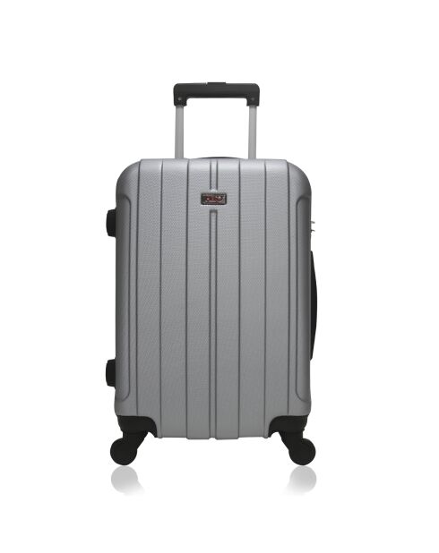 Valise Cabine XXS 4 roues simple 49 cm Fogo argentée