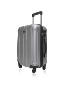Valise Cabine XXS 4 roues simple 49 cm Fogo argentée