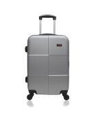 Valigia Coronado Medium Stay con 4 ruote singole 59 cm argento