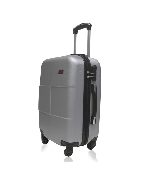 Valigia Coronado Medium Stay con 4 ruote singole 59 cm argento