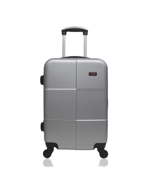 Valise Cabine 4 roues Coronado 49 cm argentée