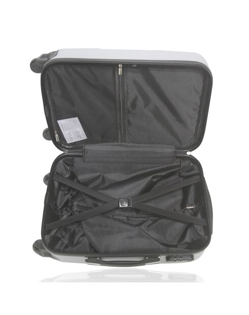 Valise Cabine 4 roues Coronado 49 cm argentée