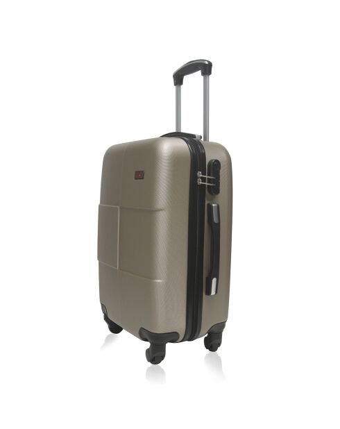 Valise Cabine XXS 4 roues simples Coronado 49 cm dorée
