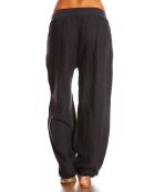 Pantalon 100% Lin Aline marine