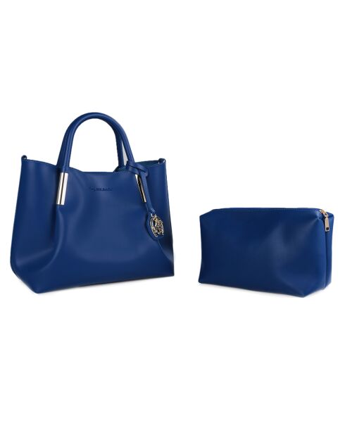 Sac à main Domitille bleu - 26.5x34x15.5 cm