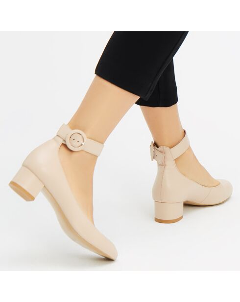 Babies en Cuir Honey nude