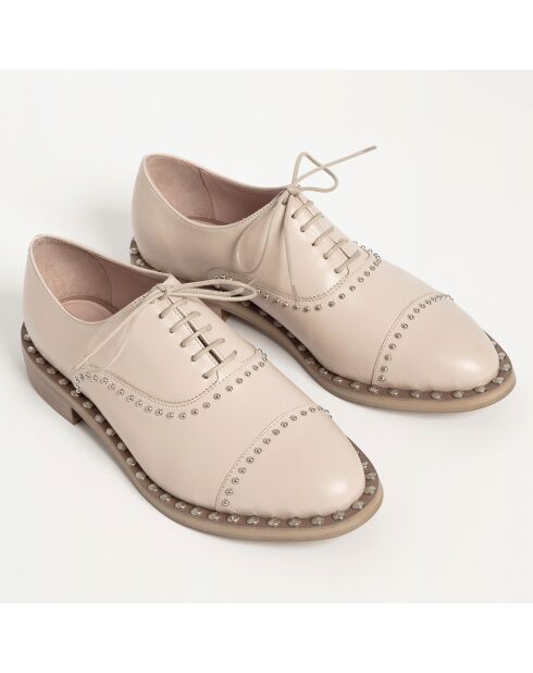 Zapatos Oxford Cool Jet de piel nude