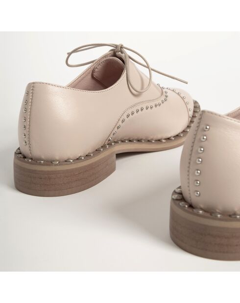 Zapatos Oxford Cool Jet de piel nude