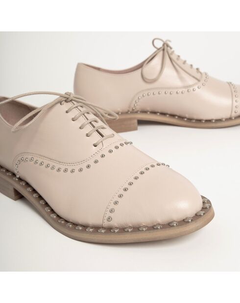 Zapatos Oxford Cool Jet de piel nude