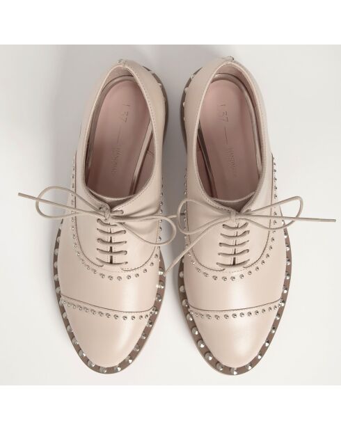 Zapatos Oxford Cool Jet de piel nude