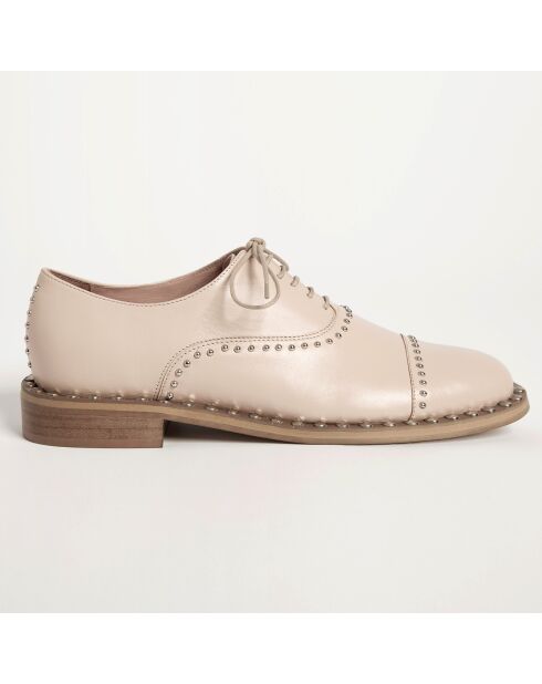 Zapatos Oxford Cool Jet de piel nude