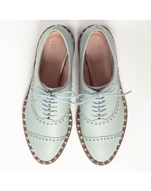 Richelieus en Cuir Cool Jet bleues