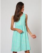 Robe Apio bleu/blanc