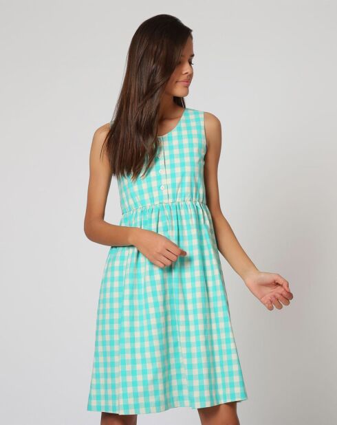 Robe Apio bleu/blanc