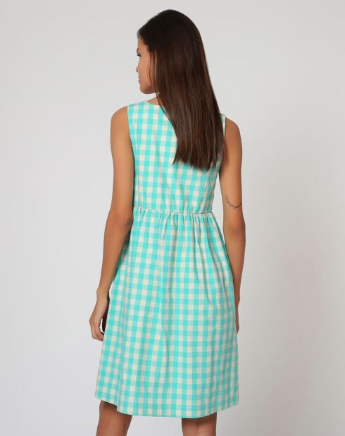 Robe Apio bleu/blanc