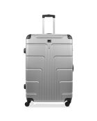 3 Valises 4 roues Ottawa 49/59/68 cm argentées