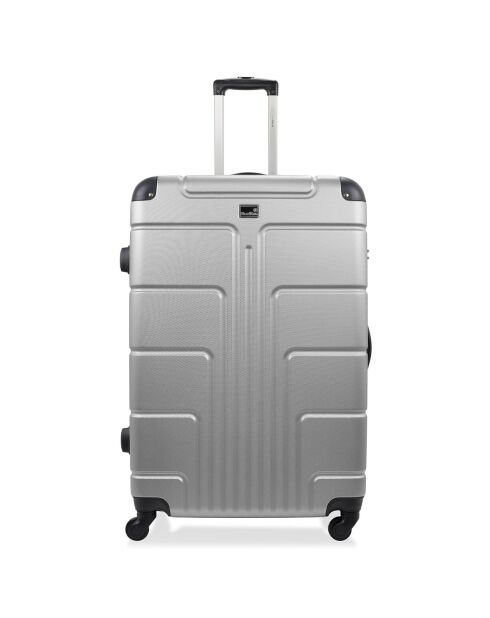 3 Valises 4 roues Ottawa 49/59/68 cm argentées