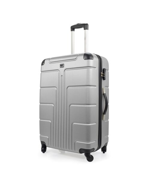 3 Valises 4 roues Ottawa 49/59/68 cm argentées