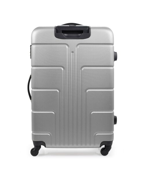 3 Valises 4 roues Ottawa 49/59/68 cm argentées