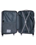 3 Valises 4 roues Ottawa 49/59/68 cm argentées