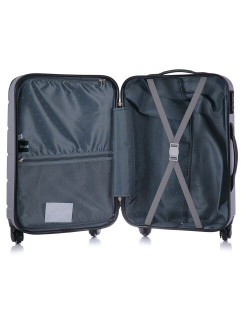 3 Valises 4 roues Ottawa 49/59/68 cm argentées