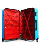 Valise Moyen Séjour 4 roues 60 cm Hagen bleue