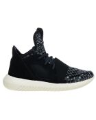 Baskets en Velours de Cuir & Toile Tubular Defiant W noir/gris