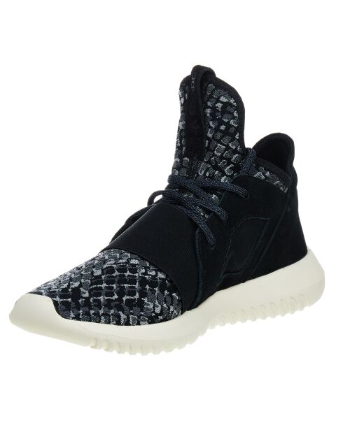 Baskets en Velours de Cuir & Toile Tubular Defiant W noir/gris