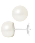 Witgouden natuurlijke witte zoetwaterparels - 9-10 mm