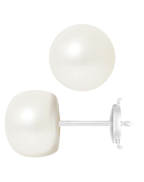 Witgouden natuurlijke witte zoetwaterparels - 9-10 mm