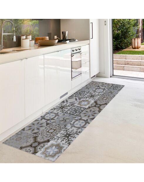 Tappeto in vinile grigio Grenoble - 66x150 cm