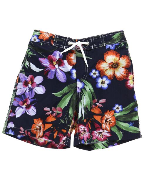 Boardshort imprimé tropical multicolore