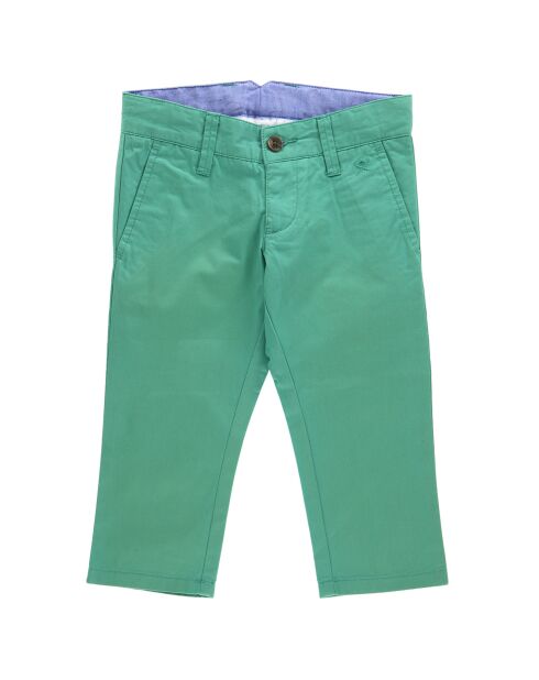 Pantalon Chino en Toile de Coton vert