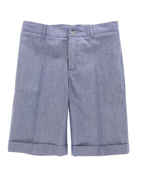 Bermuda en Toile de Coton bleu - 9A/15A