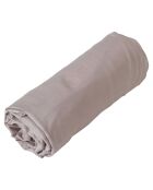 Drap housse 100% Coton lavé ficelle