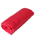 Drap housse 100% Coton lavé framboise