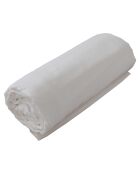 Drap housse 100% Coton lavé blanc