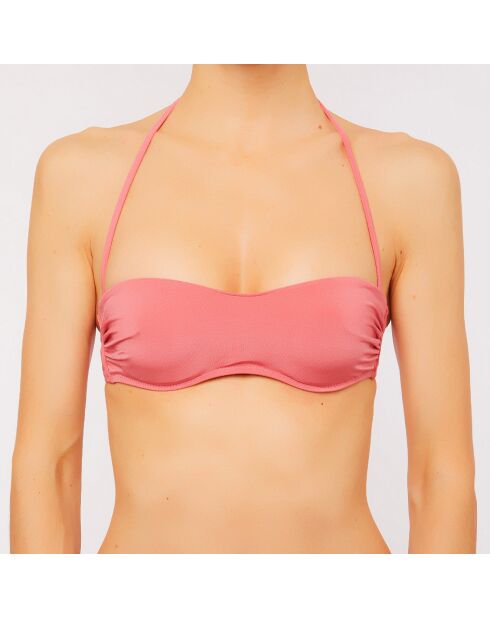 Roze bikinitop met hoofdband Eva