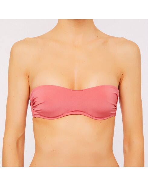 Roze bikinitop met hoofdband Eva