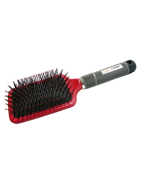 Brosse à cheveux plate rouge