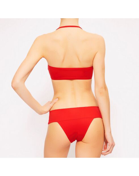 Maillot de bain 3 pièces Ethno Soutache rouge