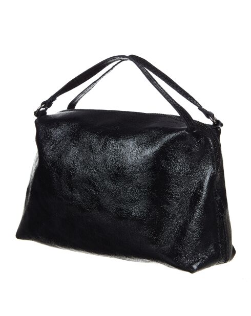 Sac à main Paol en Cuir noir  27x19x10 cm