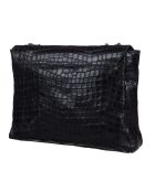 Bandolera Maku de piel negra - 34x21x6 cm