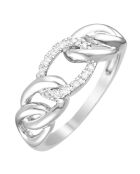 Bague Forever linked Diamants 0.06 ct Or Blanc