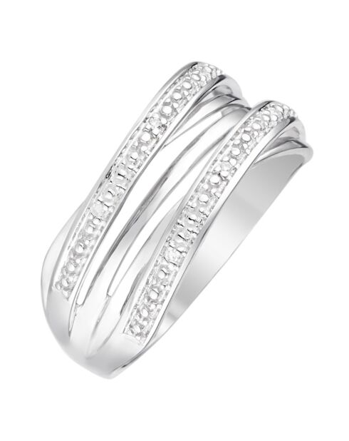 Rosario ringdiamanten 0.02 ct witgoud