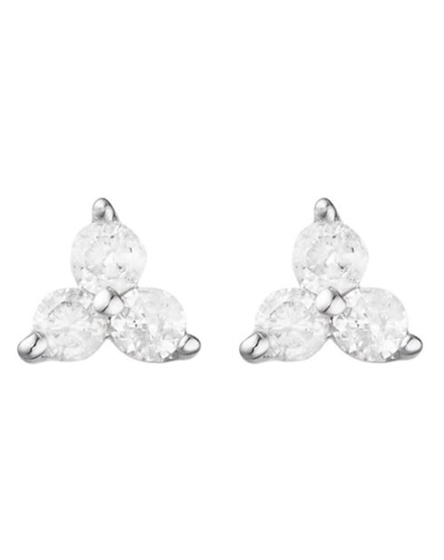 Boucles d'oreilles Anna Diamants 0.12 ct or blanc