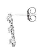 Boucles d'oreilles Pendants Eternels Diamants 0.25 ct or blanc