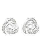 Boucles d'oreilles Torn Diamants 0.10 ct or blanc