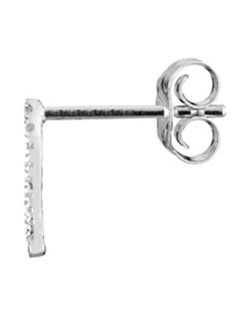 Boucles d'oreilles Douce Vague Diamants 0.05 ct Or Blanc