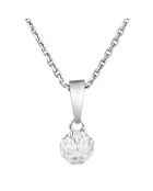 Pendentif Idylle Diamants 0.06 ct or blanc